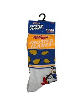 Kellogg's Frosted Flakes Crew Socks Mens 6-12 Cereal Graphic Novelty